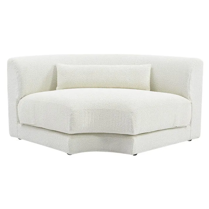 Santa Monica Boucle Ivory Corner Sofa Module