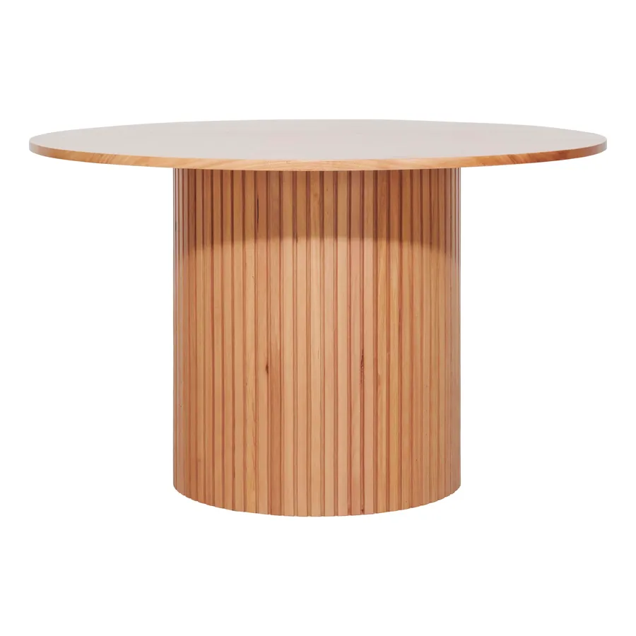 Gabino Round Dining Table 130cm in Australian Messmate