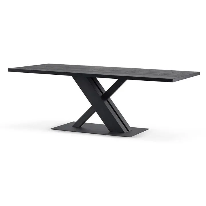 Elma 2.2m Dining Table - Full Black by Interior Secrets - AfterPay Available