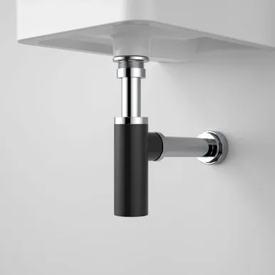 Eco Noir Bottle Trap 40mm | Made From Brass In Black By Caroma