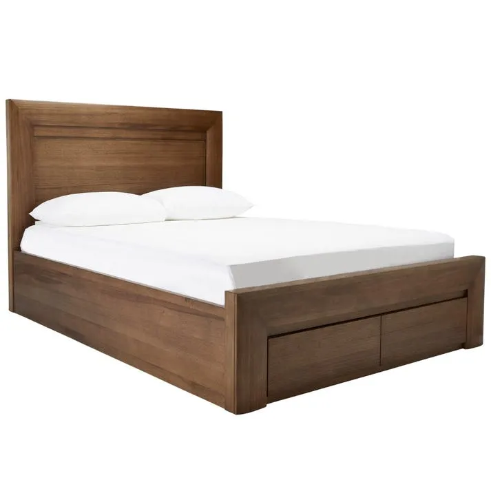 Bellambi Dark Messmate Gas Lift Storage Bed Frame