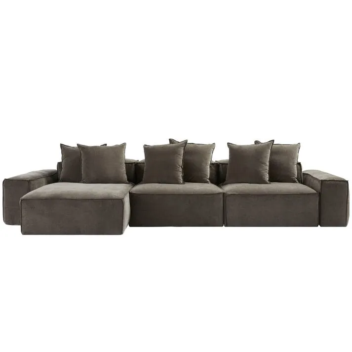 Riley Muse Mink Modular Sofa - 3 Seater Chaise by James Lane - Style ...