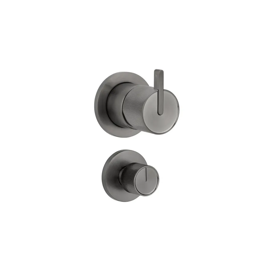 Namika Shower Bottom Diverter - Brushed Gunmetal