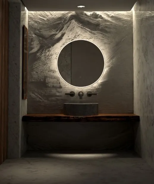 Sphere Matt White Framed Round LED Mirror 60cm / 80cm 600mm