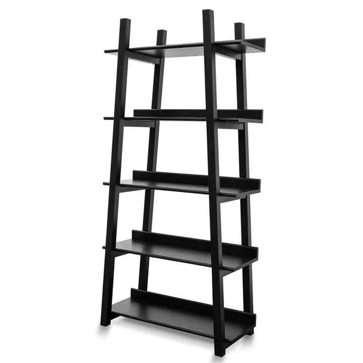 Mayson Bookshelf - Black Oak by Interior Secrets - AfterPay Available