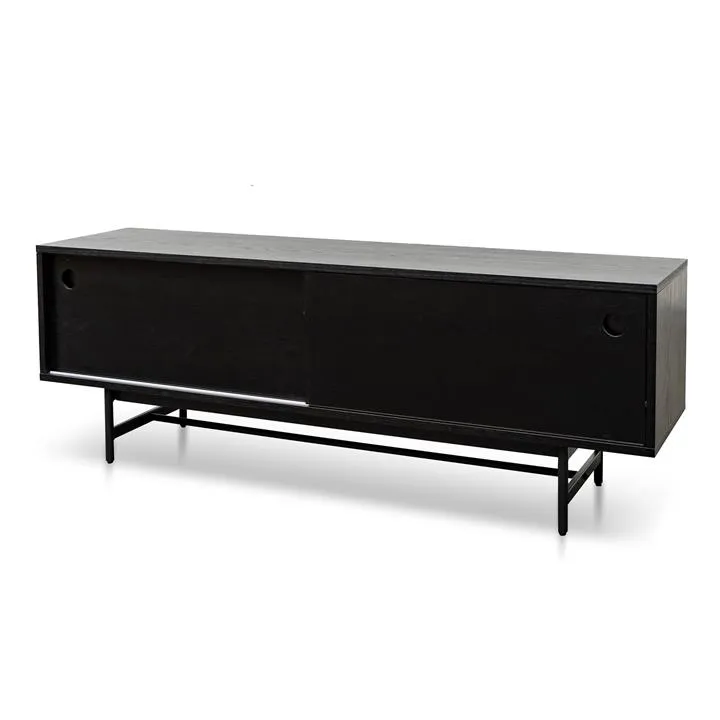 Alvarez 160cm Wooden TV Entertainment Unit - Black by Interior Secrets - AfterPay Available