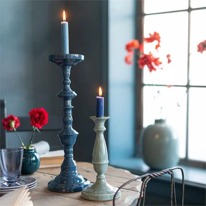 PIP Studio Metal Light Green Small 24cm Candle Holder