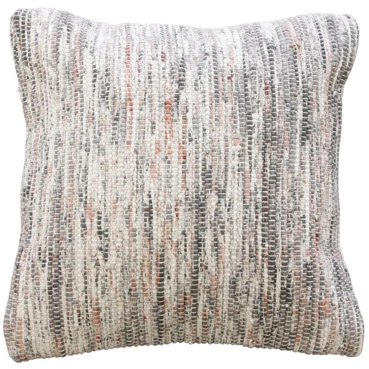 Ollo Oregon Mottled Cotton Cushion - Grey & Pink by Interior Secrets - AfterPay Available