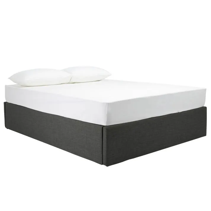 Milton Flush Bed Base Charcoal