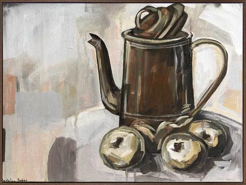 Trio Brown Canvas Art Print