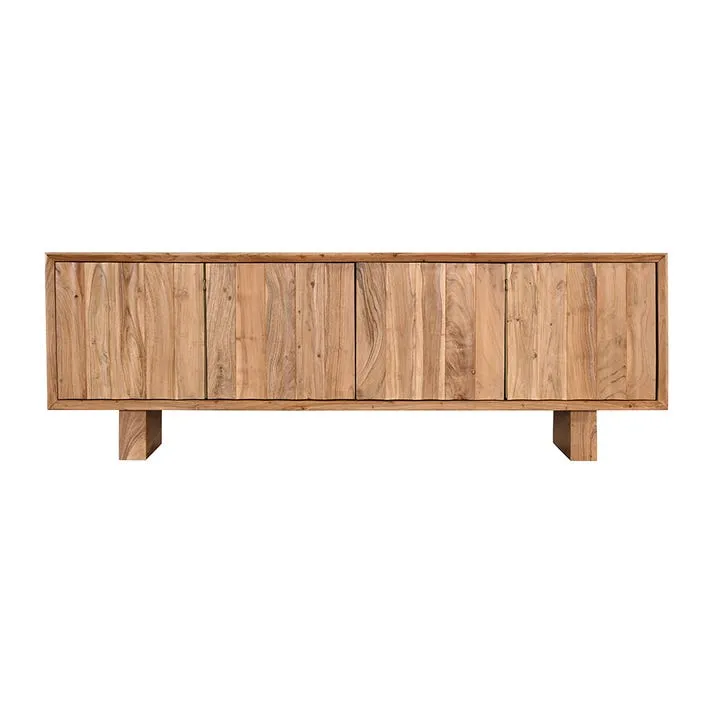Linee Acacia Natural TV Unit - 200cm