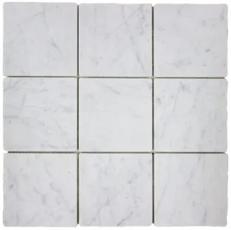 Castellana Carrara Natural Stone Mosaic Square Tile