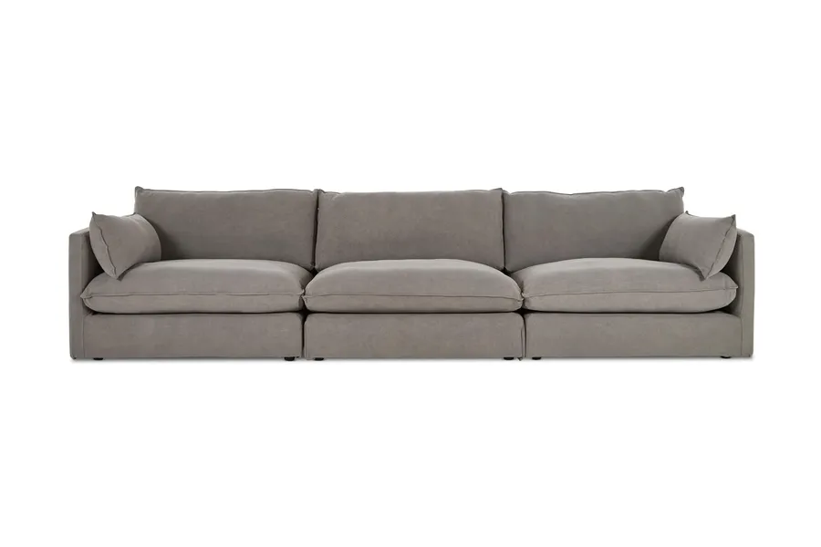 Loft 5 Seat Sofa, Grey, by Lounge Lovers