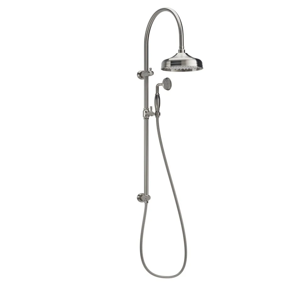 Kingsley Shower Rail Set - Brushed Nickel