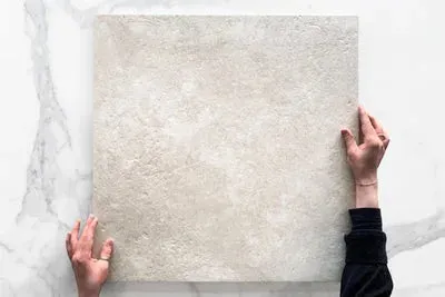 Ivory Luna Limestone Tile Honed P2 600 x 600 x 10mm Porcelain