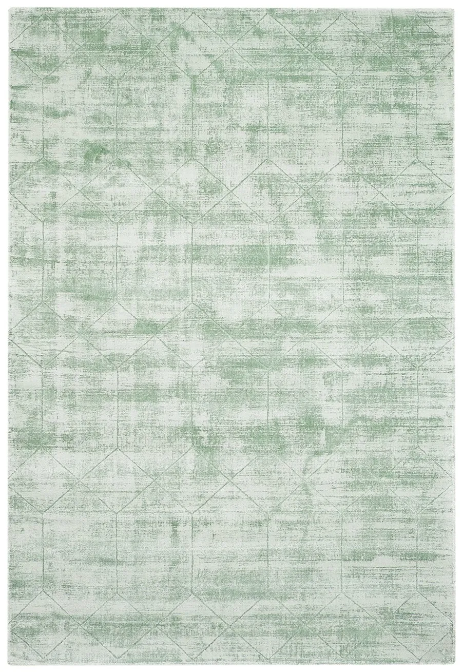 Harley Mint Green Geometric Viscose Rug