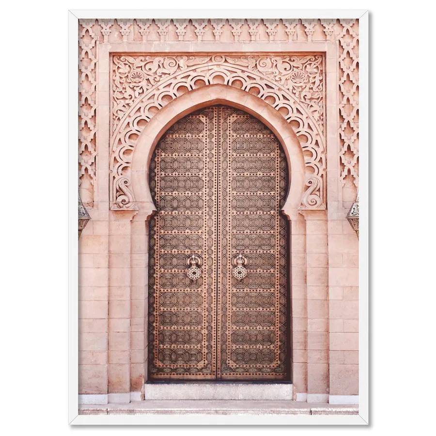 Moroccan Doorway in Blush - Art Print