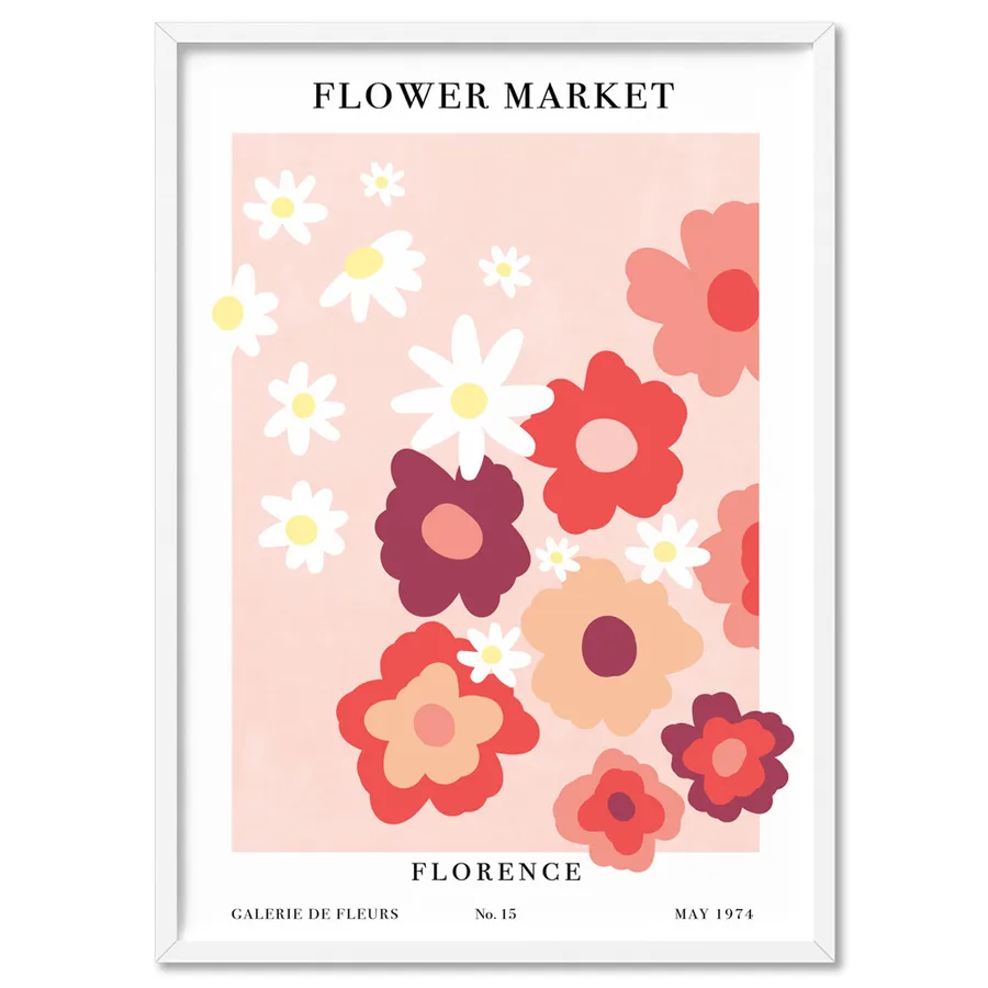 Flower Market | Florence - Art Print