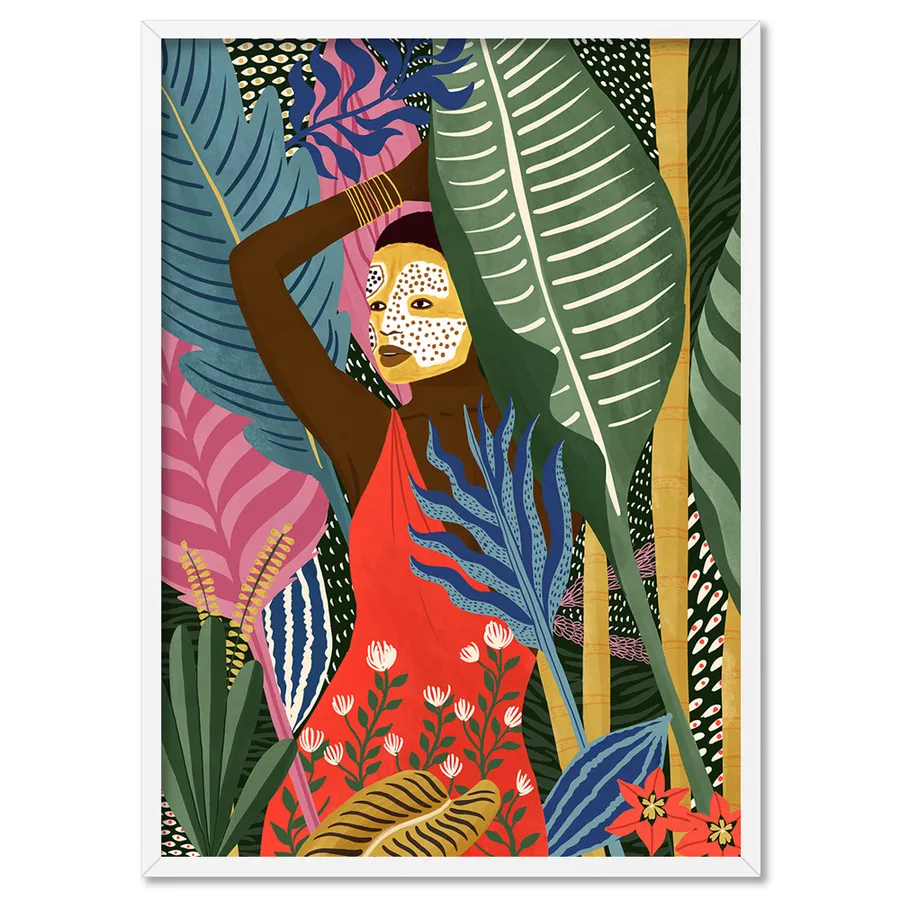 Into the Jungle Illustration - Art Print by Maja Tomljanovic