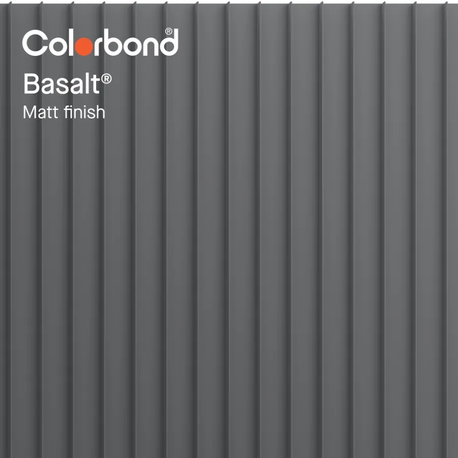 Basalt® (Matt Finish - Standing Seam Profile) By COLORBOND® Steel ...