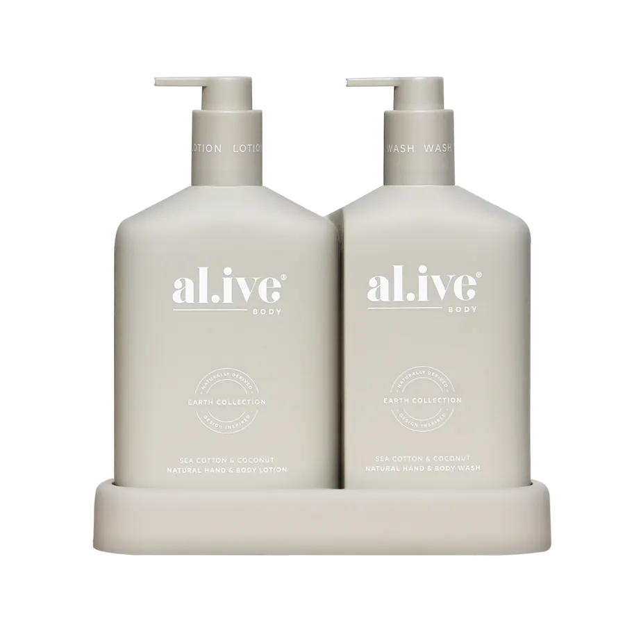 Wash & Lotion Tray- Sea Cotton & Coconut