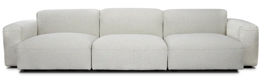 Evie Sofa in Boucle Ivory