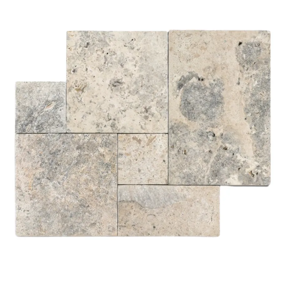 TRAVERTINE SILVER SHADOW FRENCH PATTERNX30
