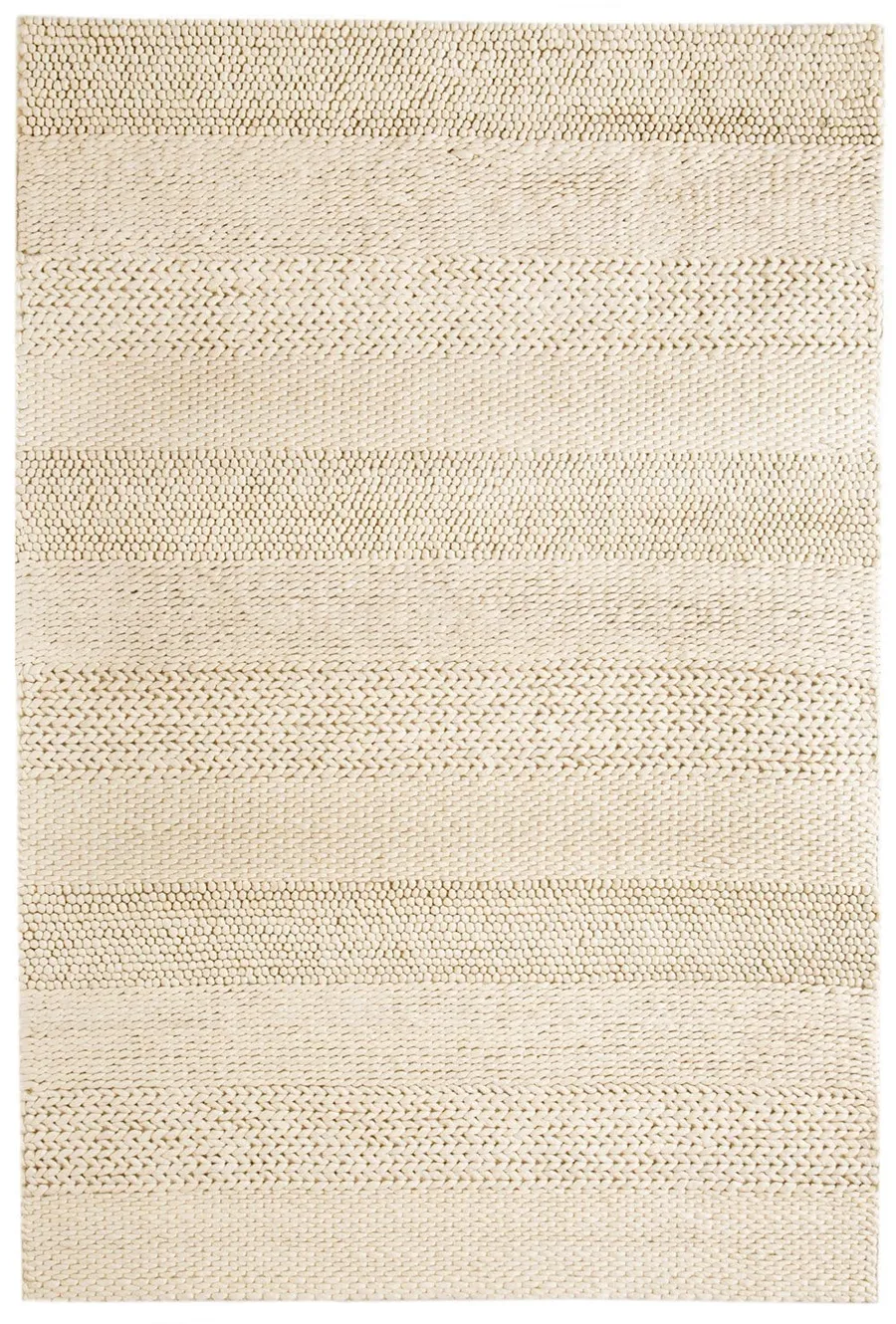 Fleur Ivory Braided and Looped Rug