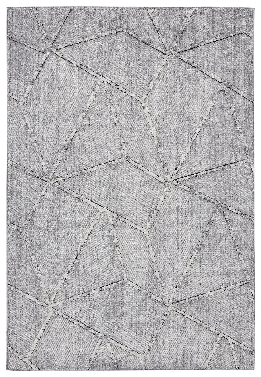 Soraya Grey Abstract Textured Rug
