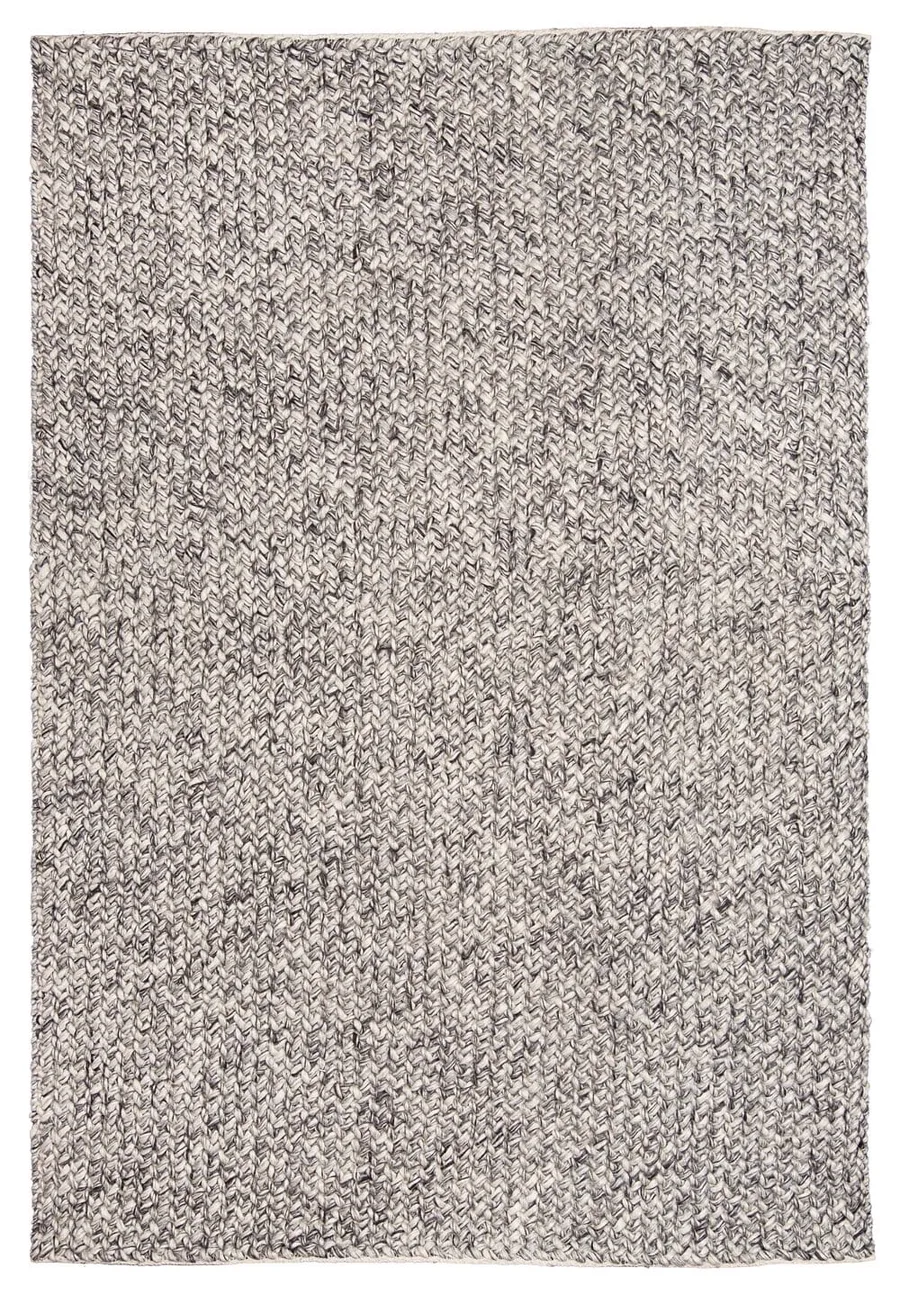 Millicent Dark Grey and Ivory Marble Looped Rug