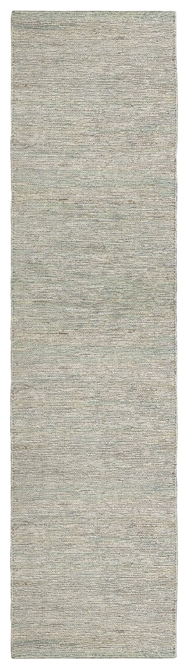 Clover Brown And Green Braided Jute Runner Rug
