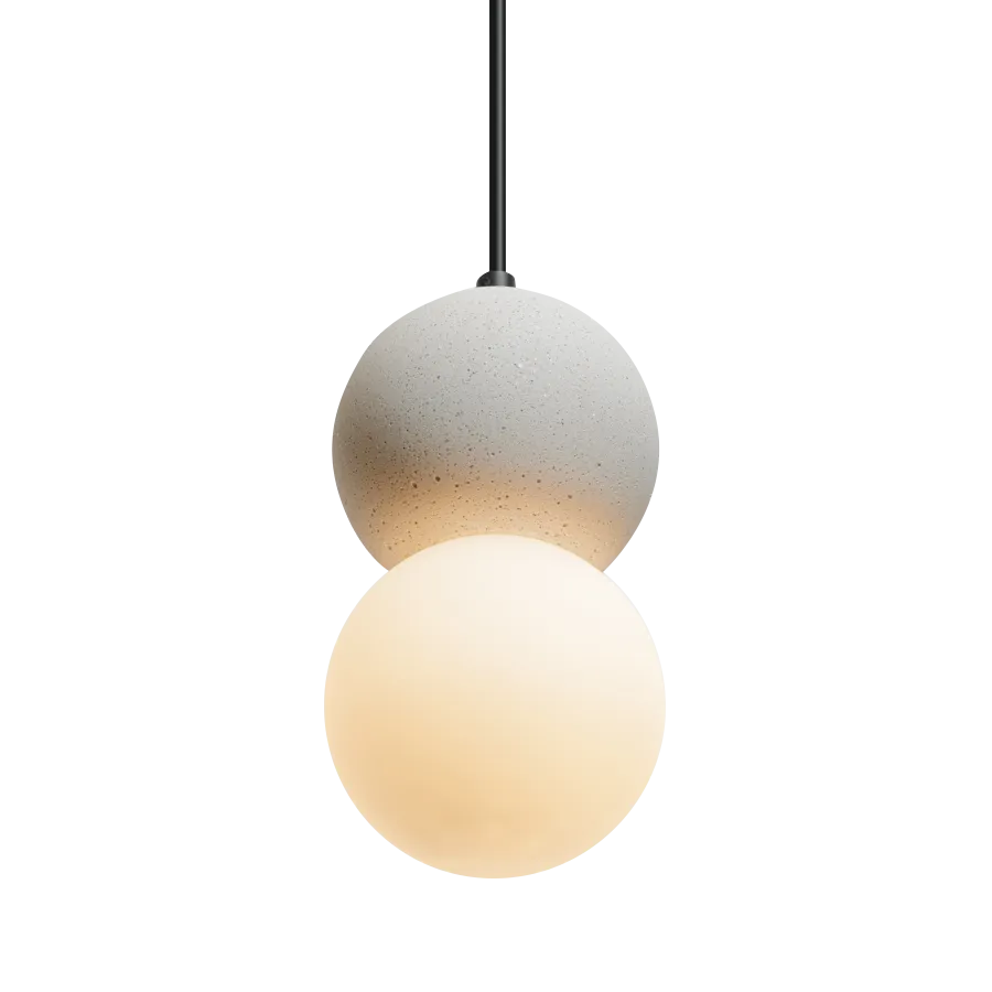 Brooklyn Concrete Orb Pendant Light
