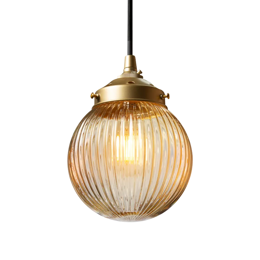 Dakota Reeded Glass Pendant Light