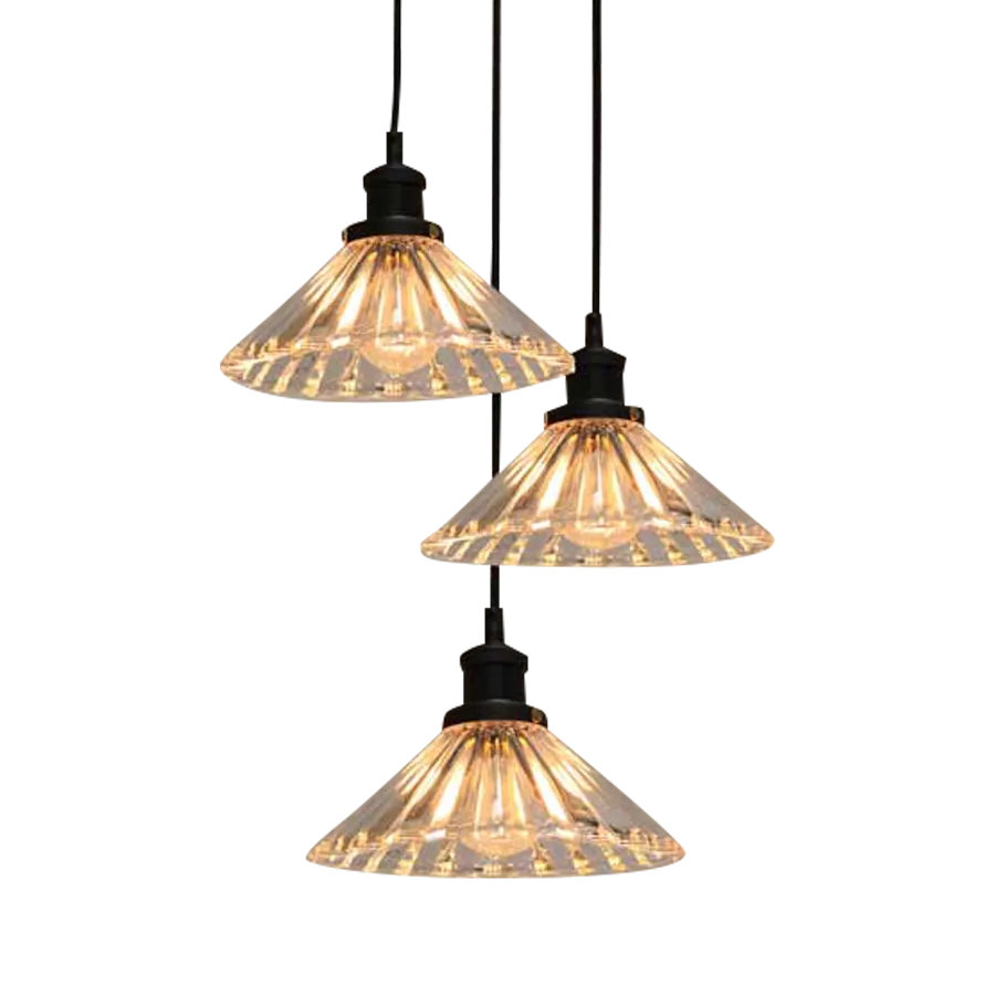 Paris Pleated Glass Chandelier
