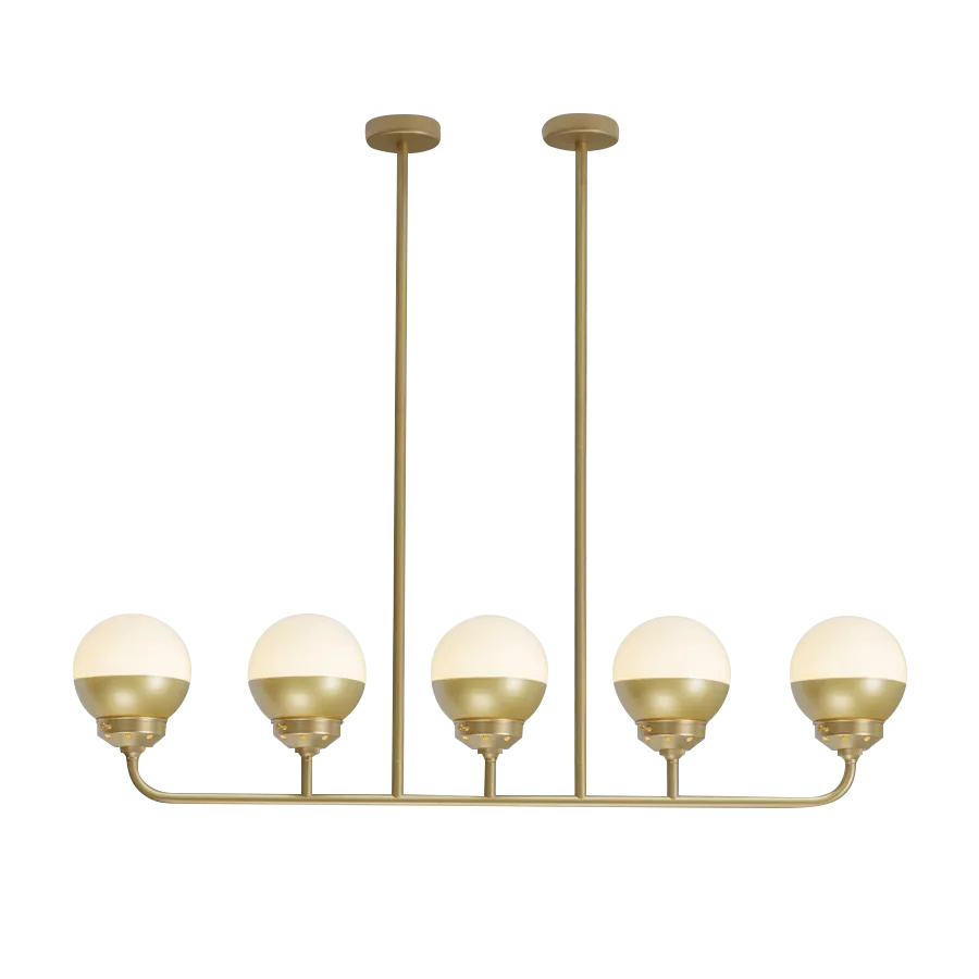 Crown Sphere Linear Chandelier