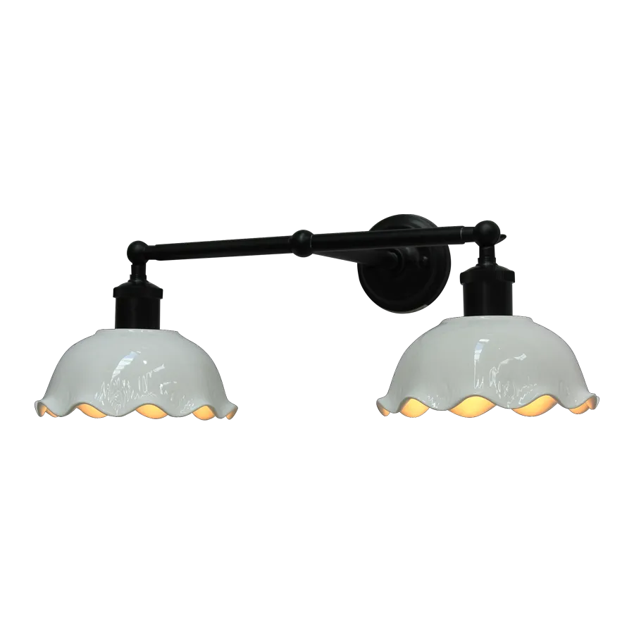 Toledo Ceramic Swivel Arm Wall Light