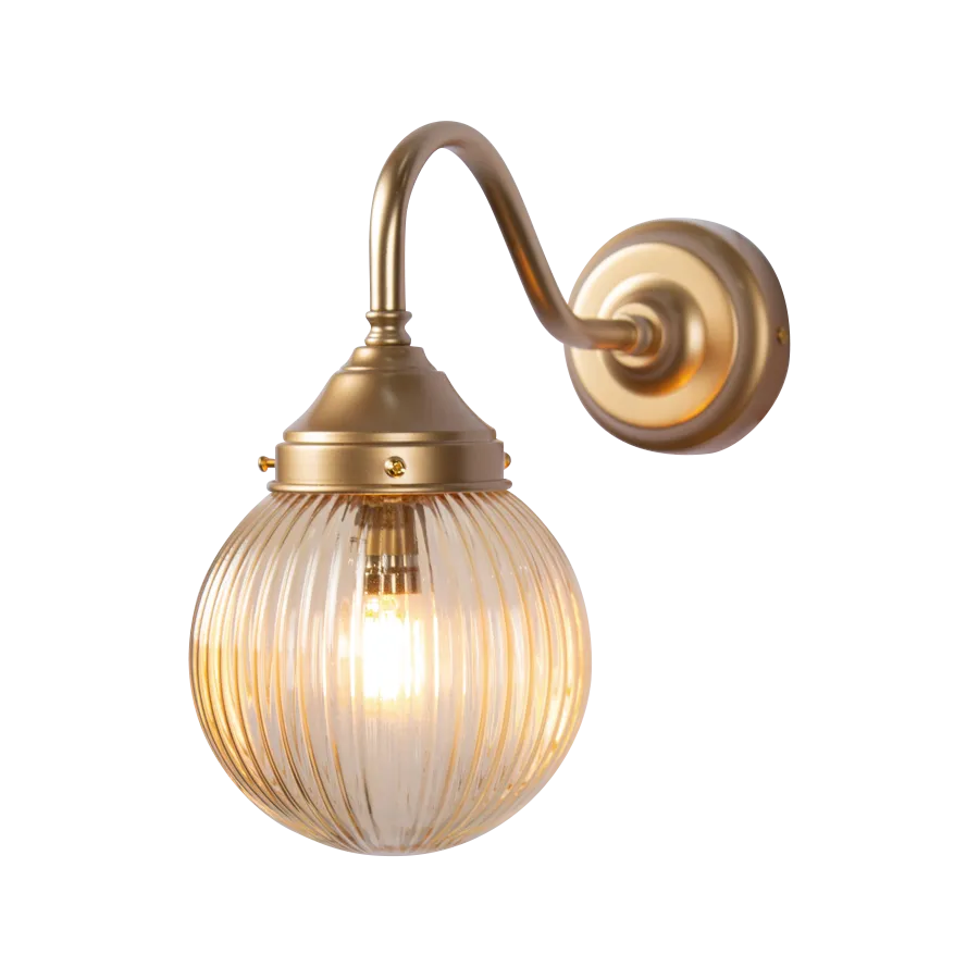 Dakota Reeded Glass Exterior Light