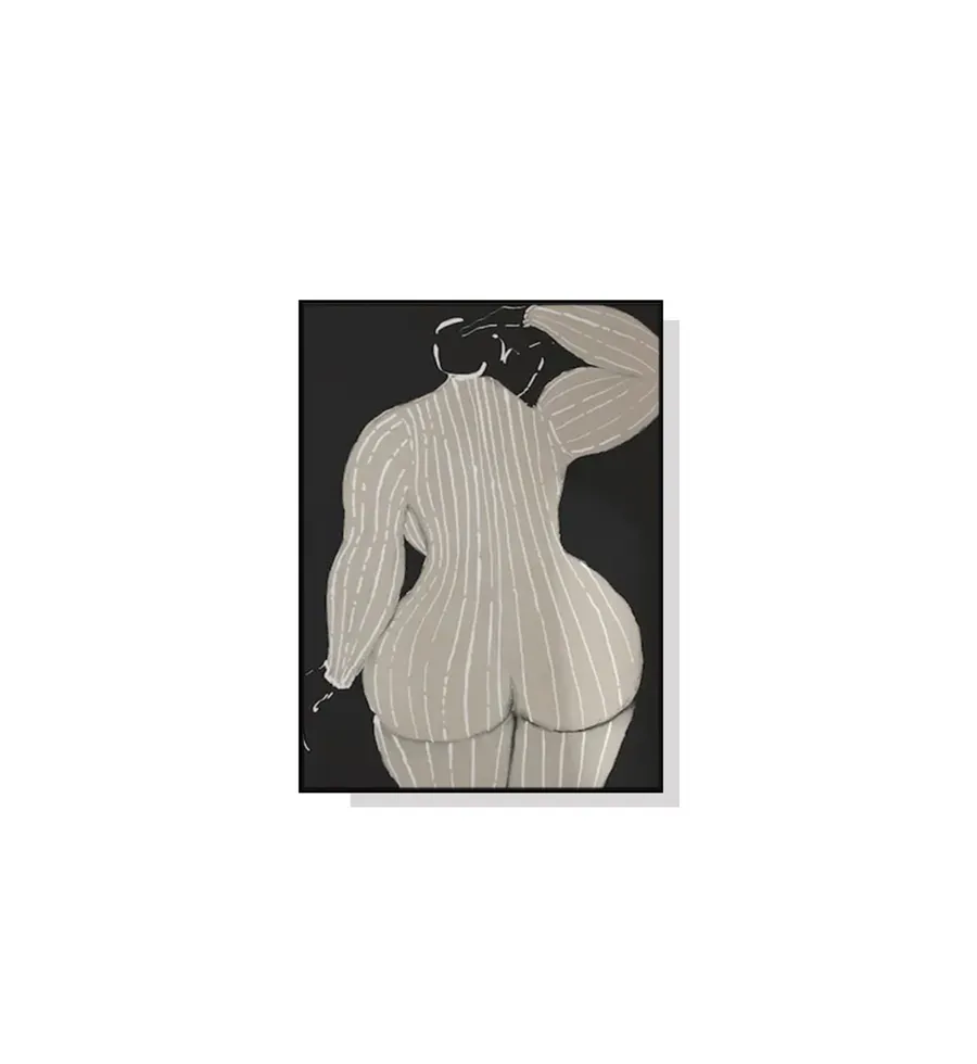 Mid Century Lady Wall Art Canvas 4 sizes available 70cm x 50cm