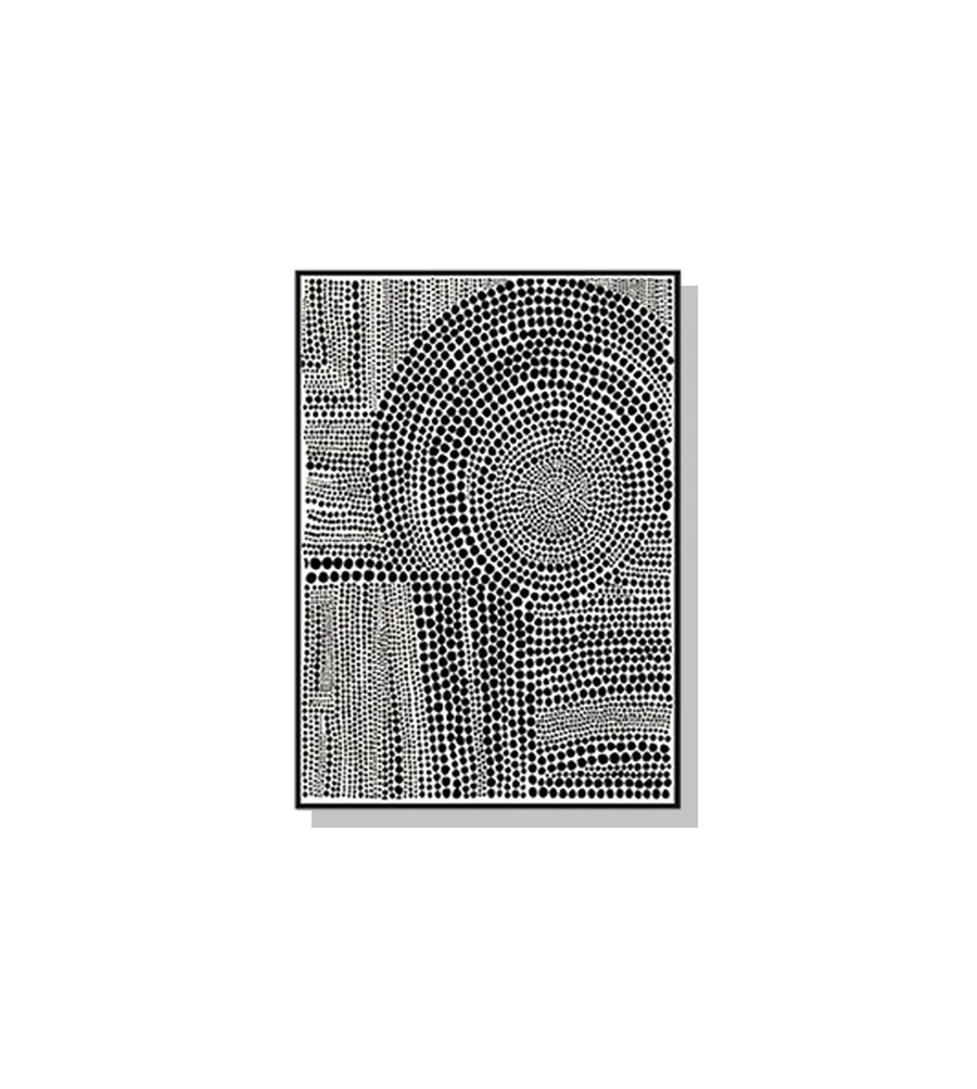 Clustered Dots B White Wall Art Canvas 4 sizes available 70cm x 50cm