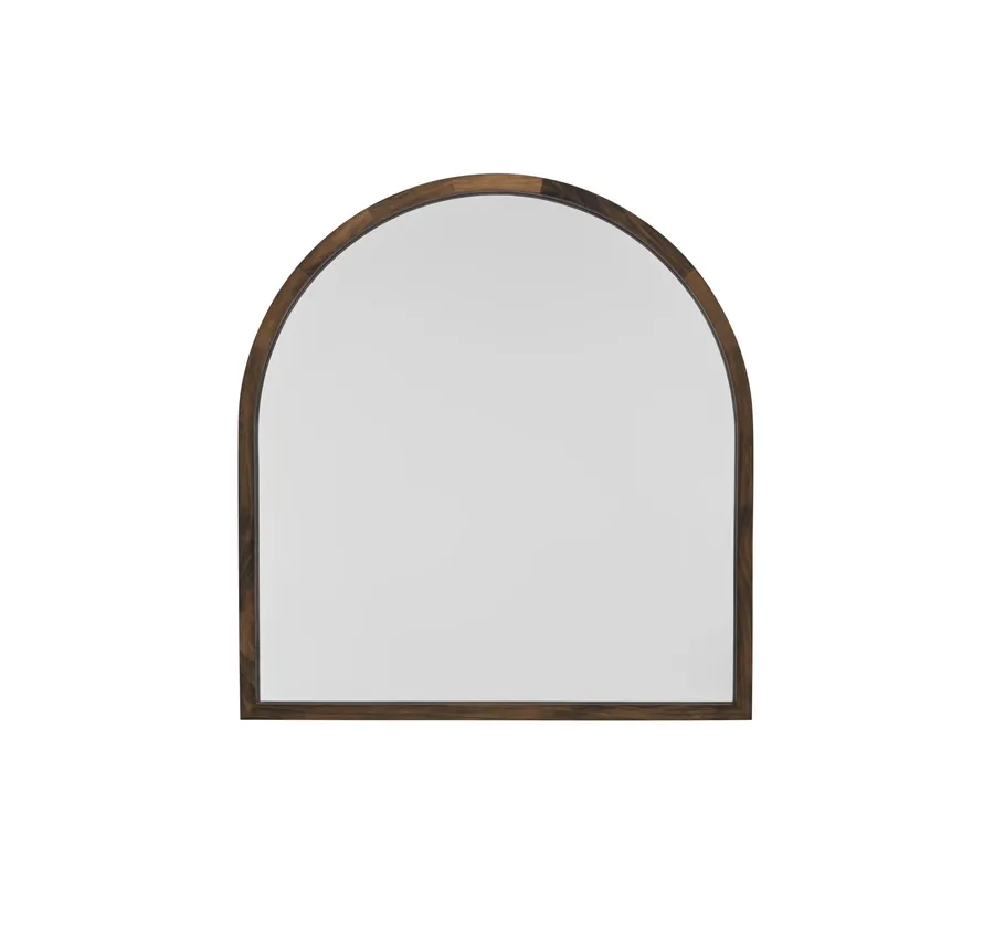 Tiffany Arch Dark Solid Wood Wall Mirror 60cm / 80cm 60cm