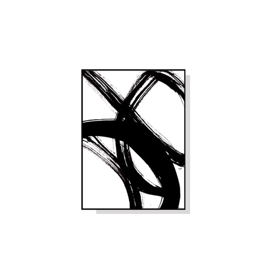 Black Minimalist Wall Art Canvas 4 sizes available 70cm x 50cm