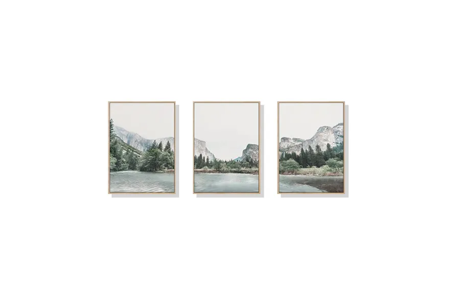 Set of 3 Yosemite National Park Wall Art Canvas 3 sizes available 60cm x 40cm
