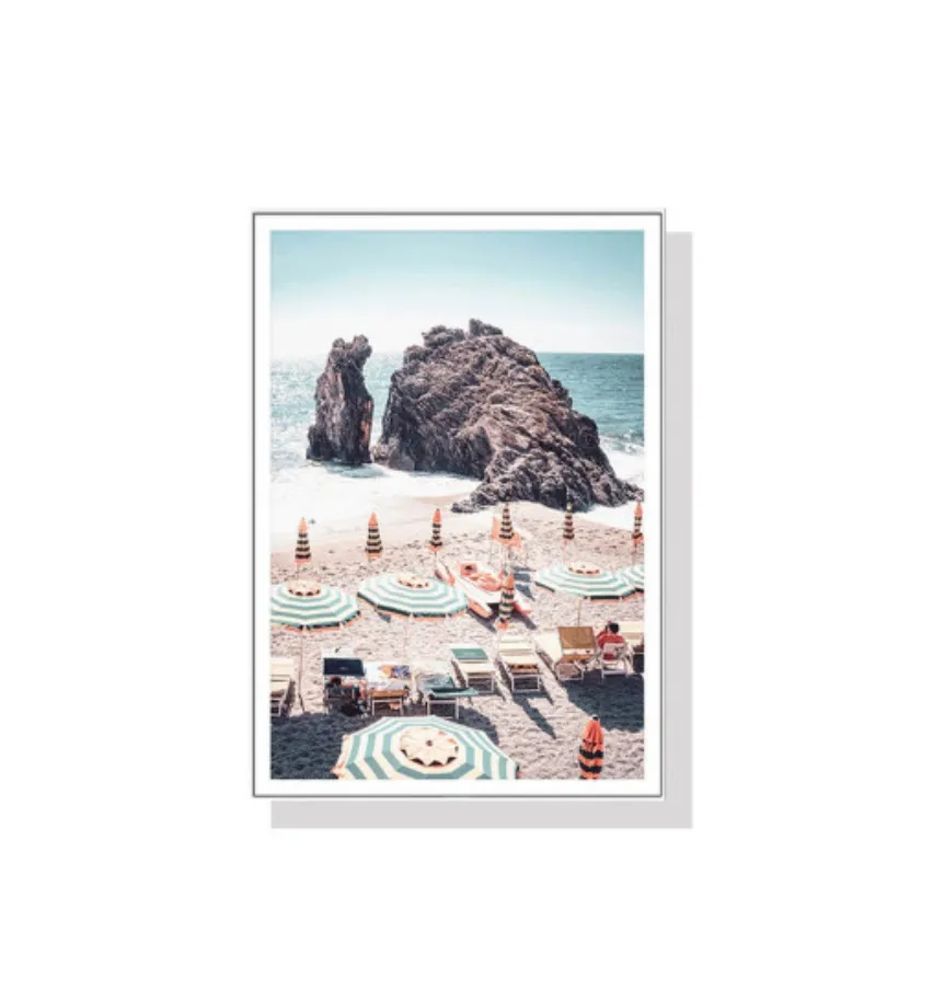 Coastal Beach Day Wall Art Canvas 4 sizes available 50cm x 70cm