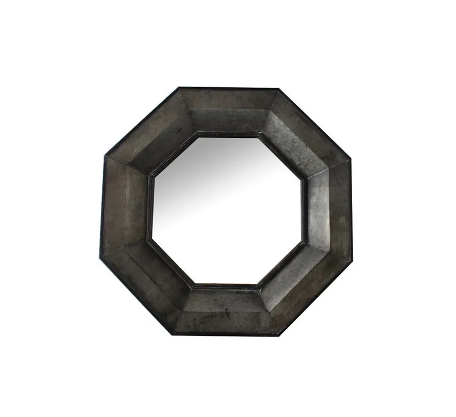 King Octagonal Metal Wall Mirror