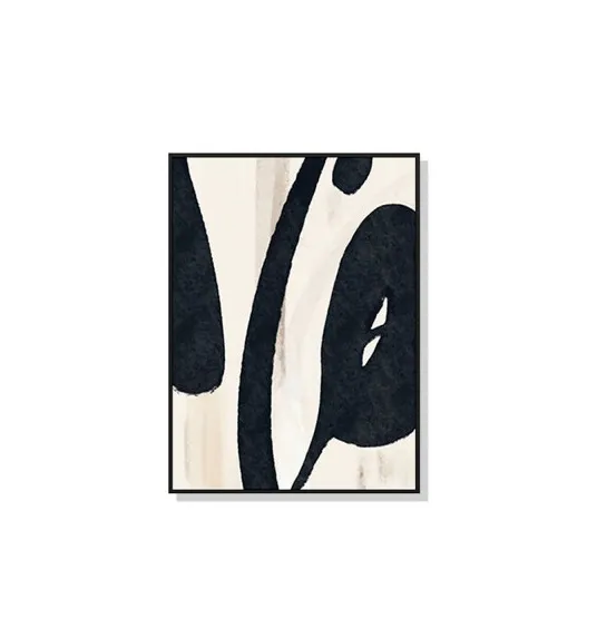 Abstract Black Ink Wall Art Canvas 3 sizes available 70cm x 50cm