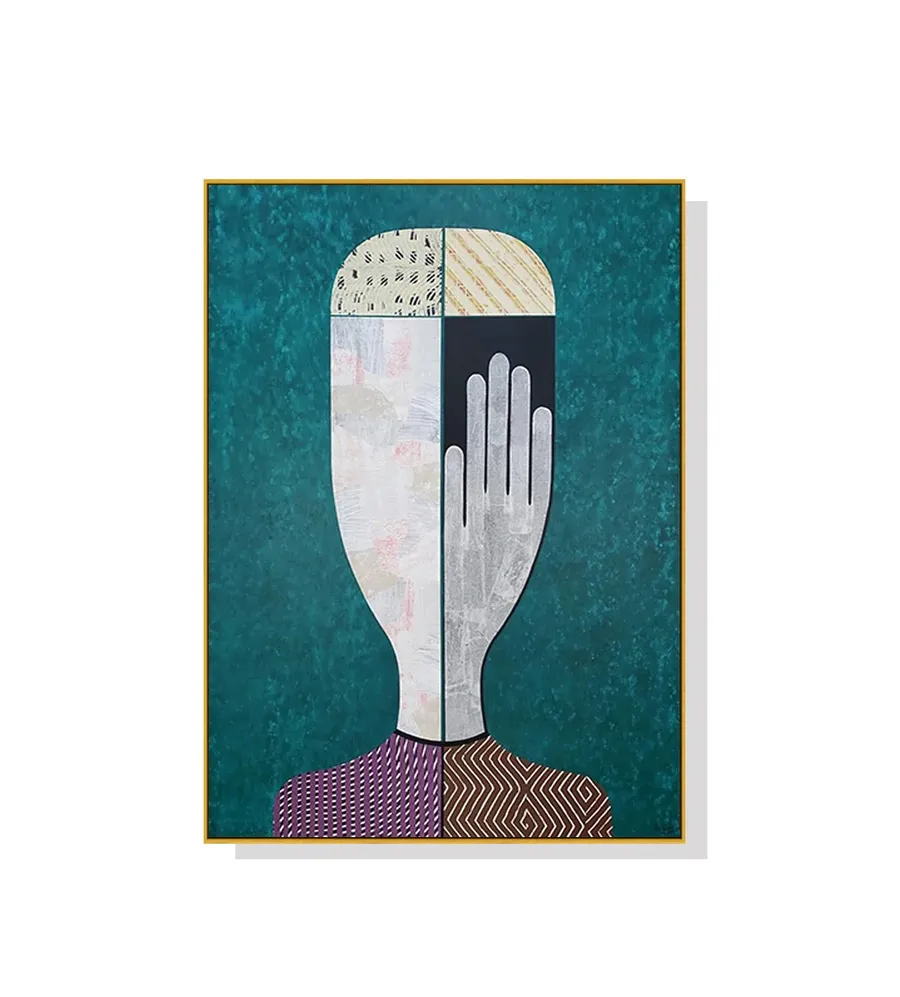 Abstract Man with Hand Wall Art Canvas 3 sizes available 70cm x 50cm