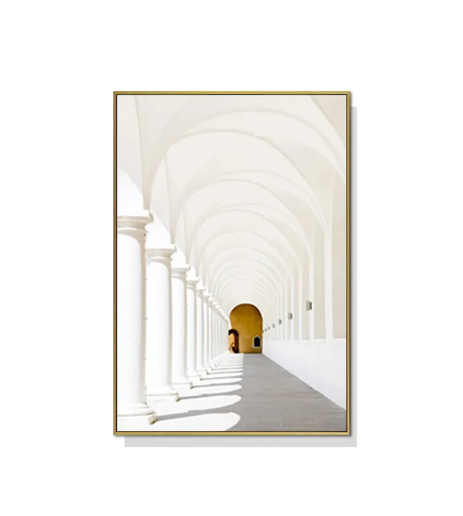 White Corridor Wall Art Canvas 3 sizes available 50cm x 70cm