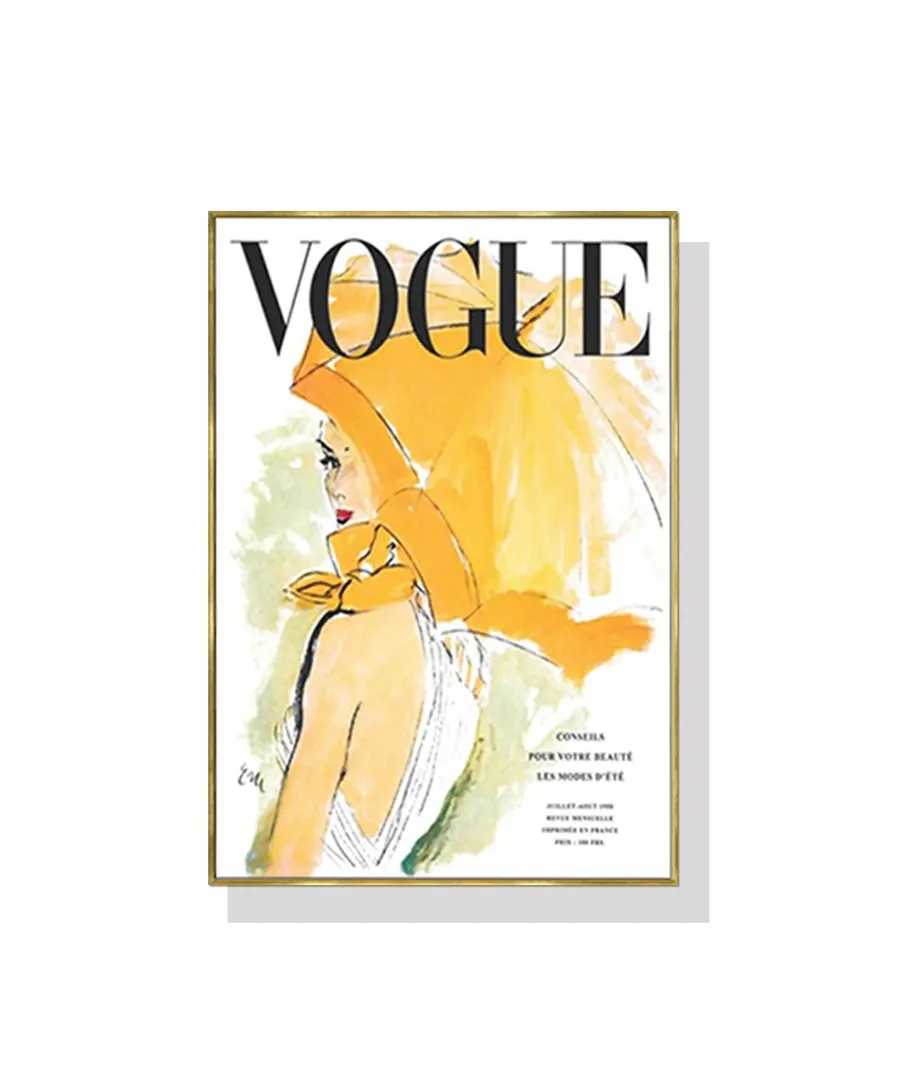 Vogue Magazine Wall Art Canvas 3 sizes available 50cm x 70cm