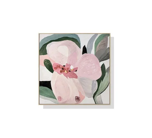Flower Hand Painting Wall Art Canvas 3 sizes available 50cm