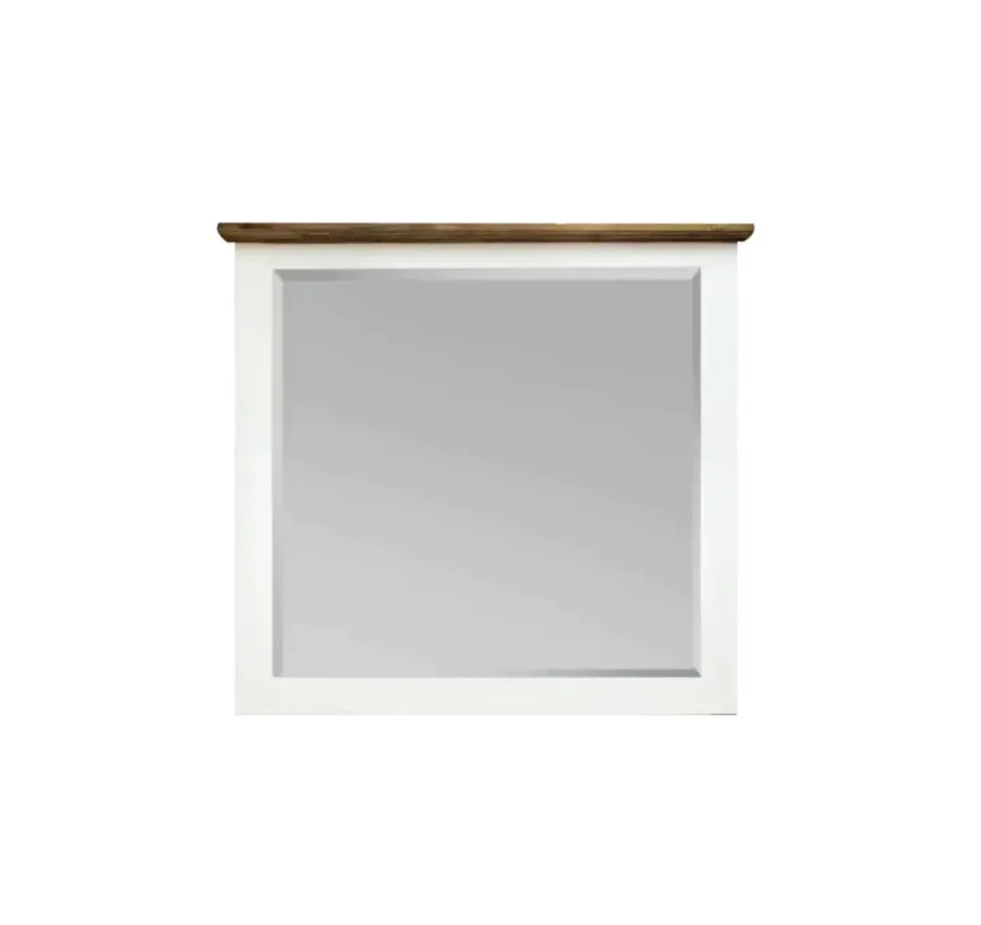 Ollie Vanity Dresser Mirror Acacia Wood Frame 102cm x 112cm